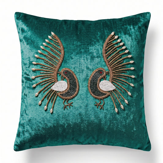 Emerald Grandeur Cushion Cover