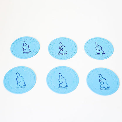 Elephant Blues Recycled Paper Coasters