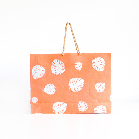 Sunset Monstera Gift Bag