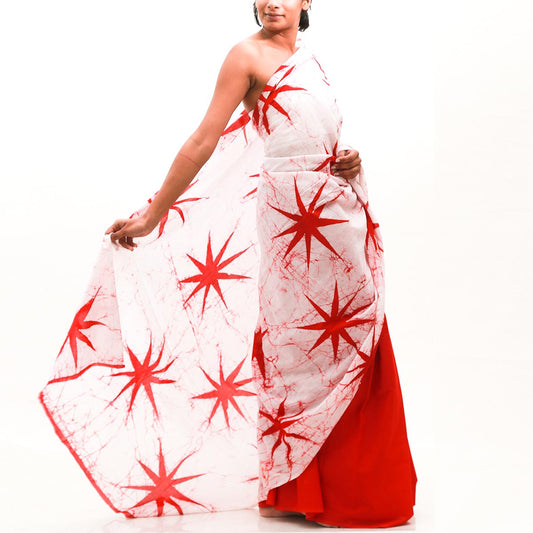 Starry Night Batik Saree