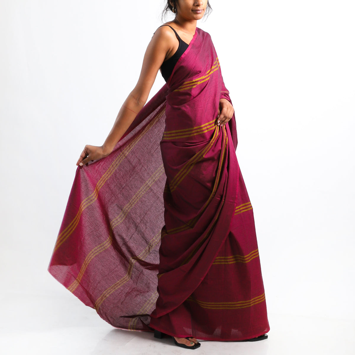 Twilight Blaze Handloom Saree