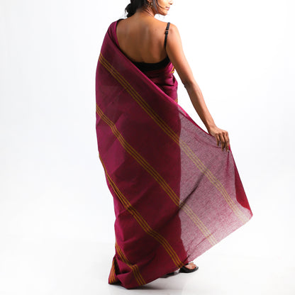 Twilight Blaze Handloom Saree