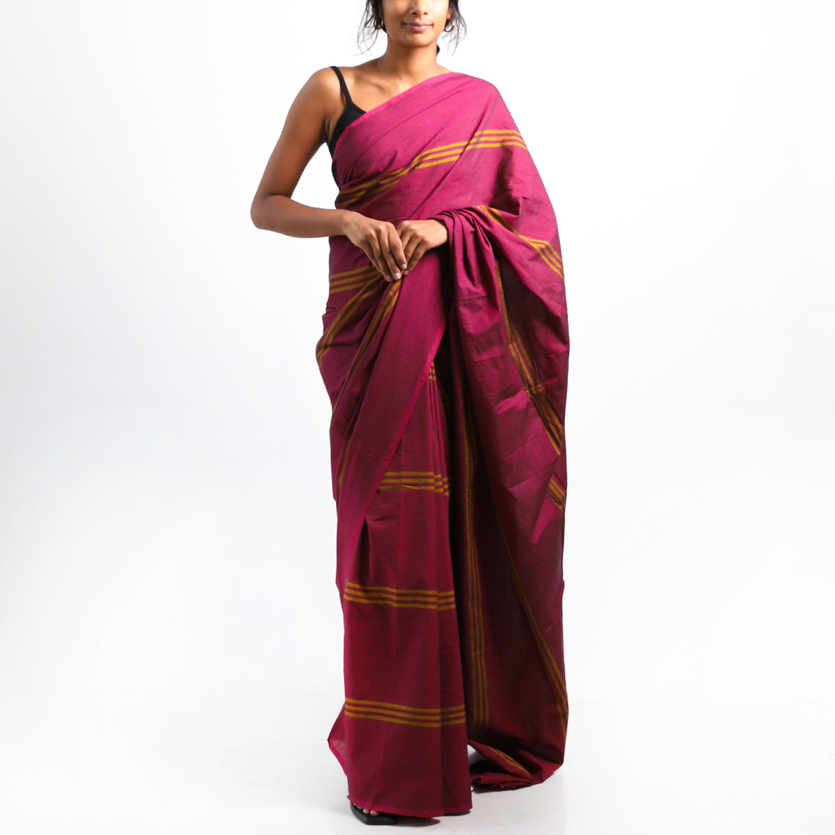 Twilight Blaze Handloom Saree