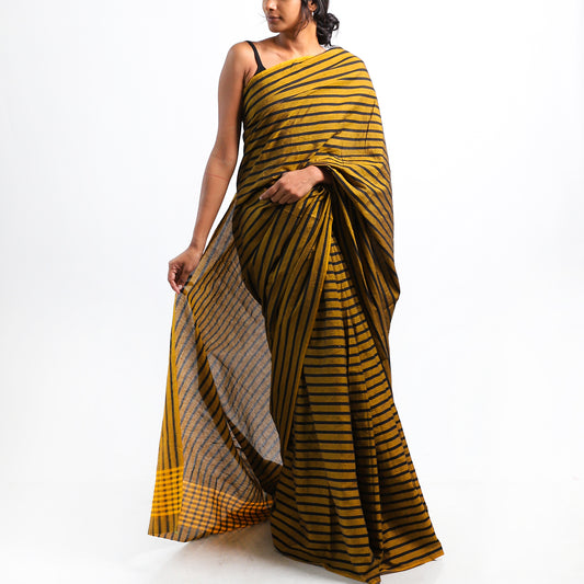Ember Glow Handloom Saree