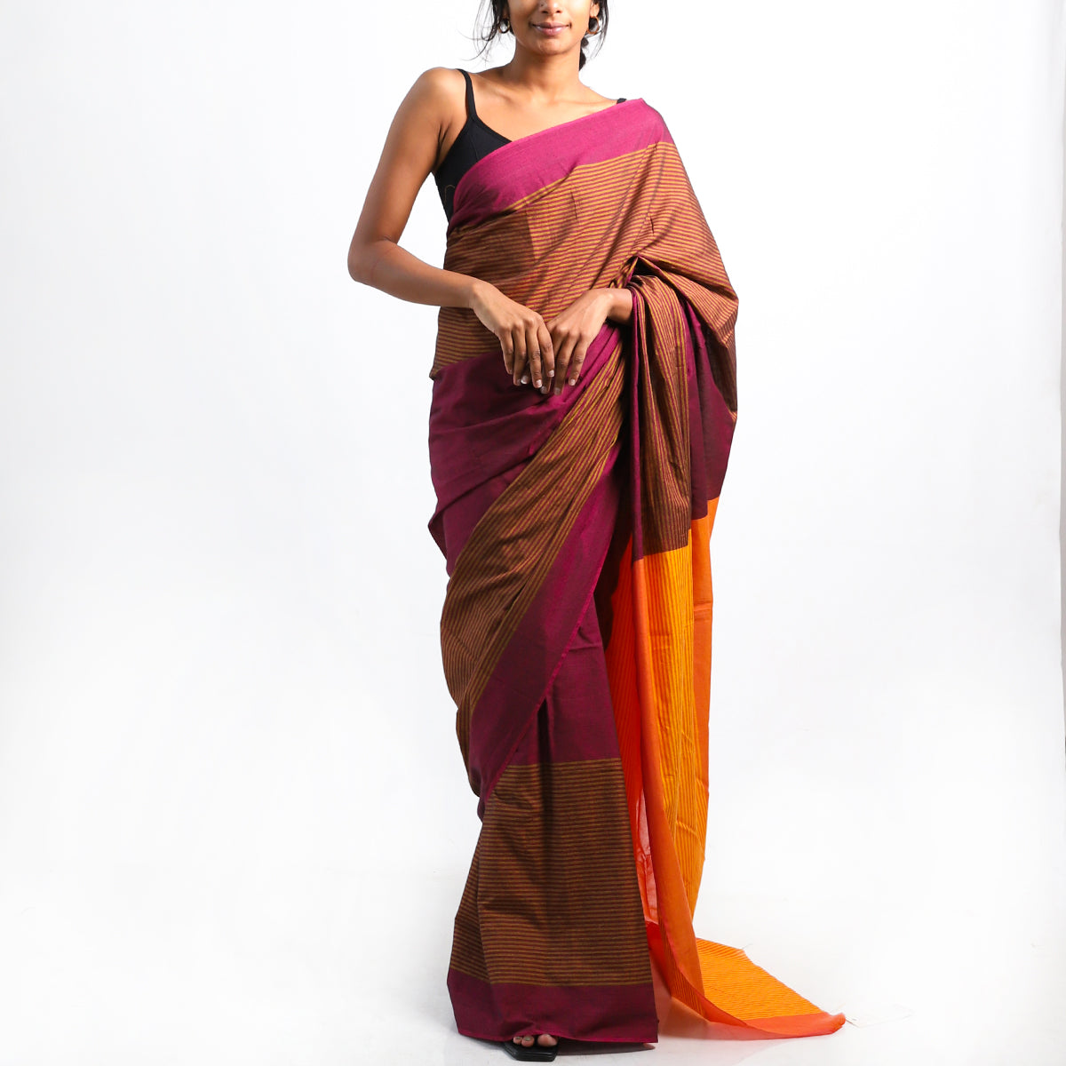 Amber Glow Handloom Saree