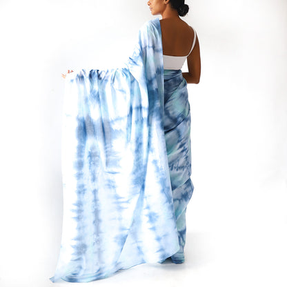 Rainfall Shibhori Saree