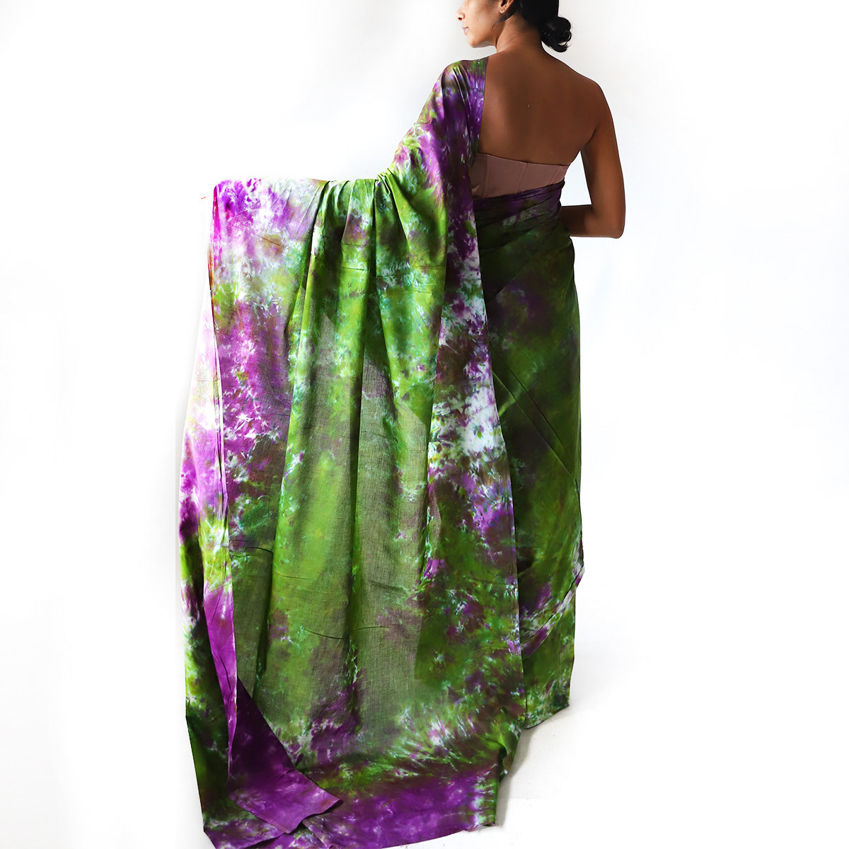 Foliage Tie Dye Saree