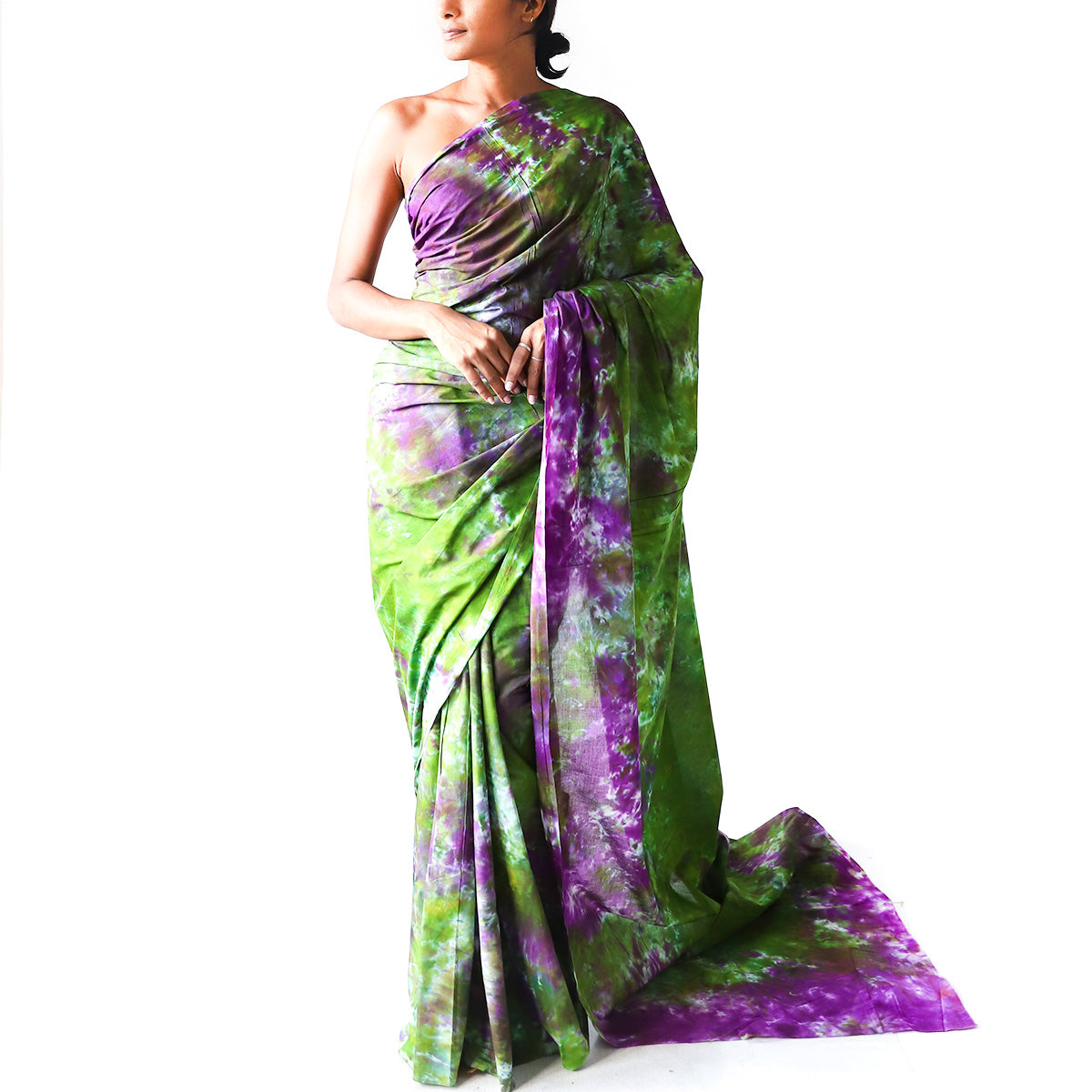Foliage Tie Dye Saree