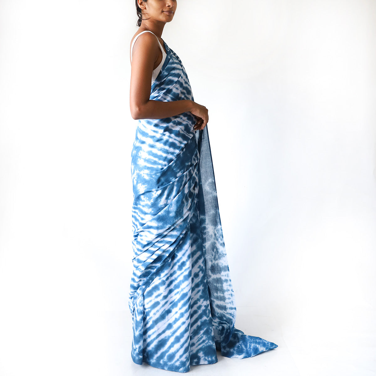 Tide Shibhori Arashi Tie Dye Saree