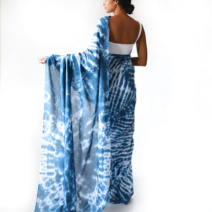 Tide Shibhori Arashi Tie Dye Saree