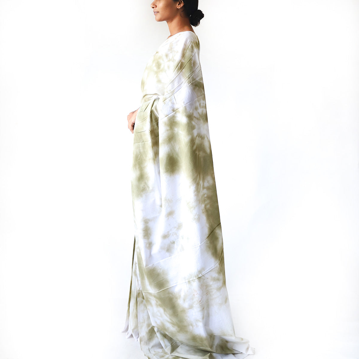 Mossy Shibhori Itajime Tie Dye Saree