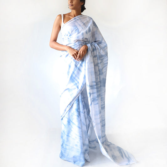 Ripple Shibhori Arashi Tie Dye Saree