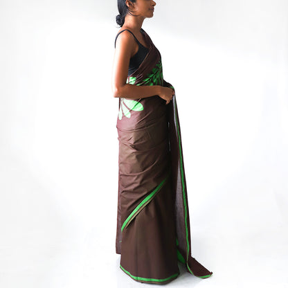 Foliage Batik Saree