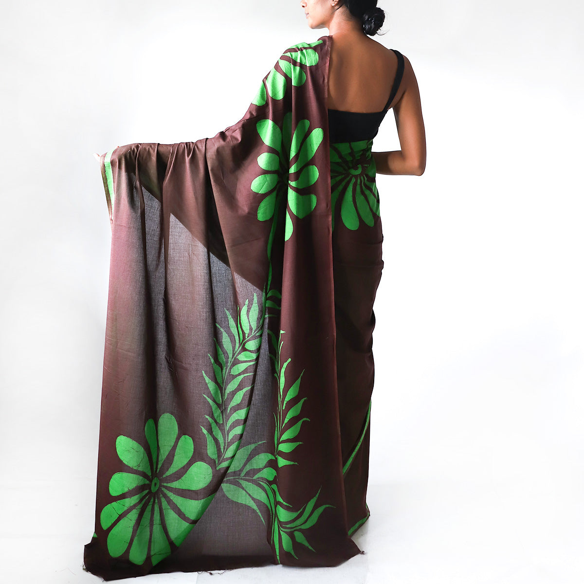 Foliage Batik Saree
