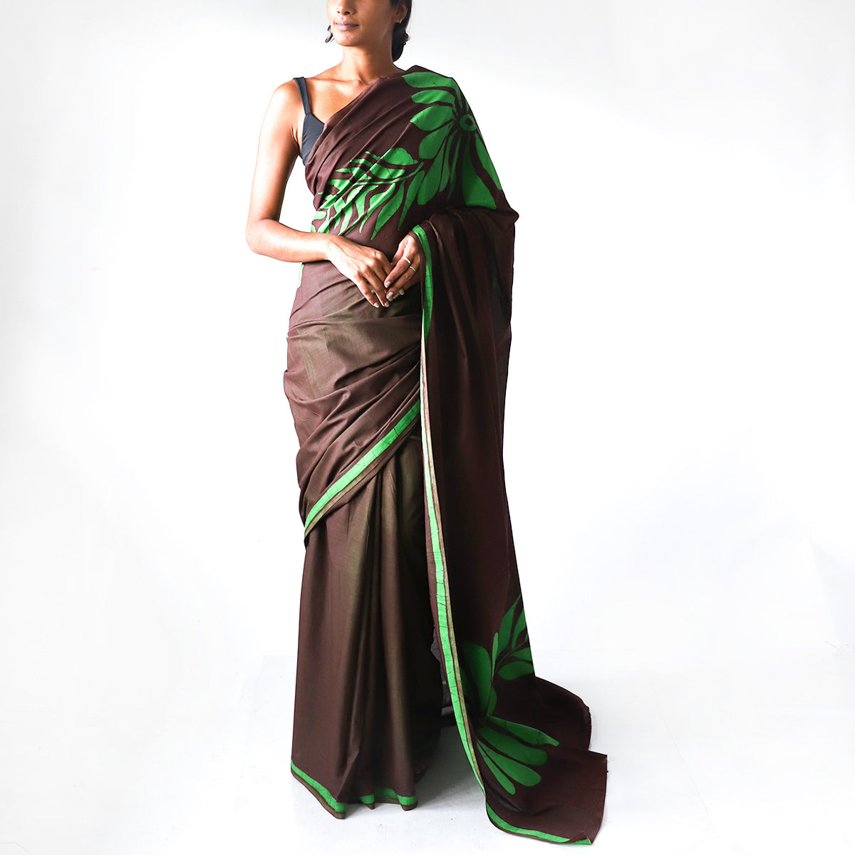 Foliage Batik Saree