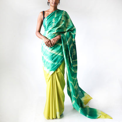 Jade Tie Dye Saree