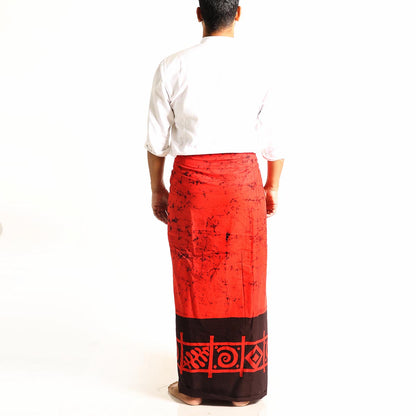 Red Tradtional Batik Sarong