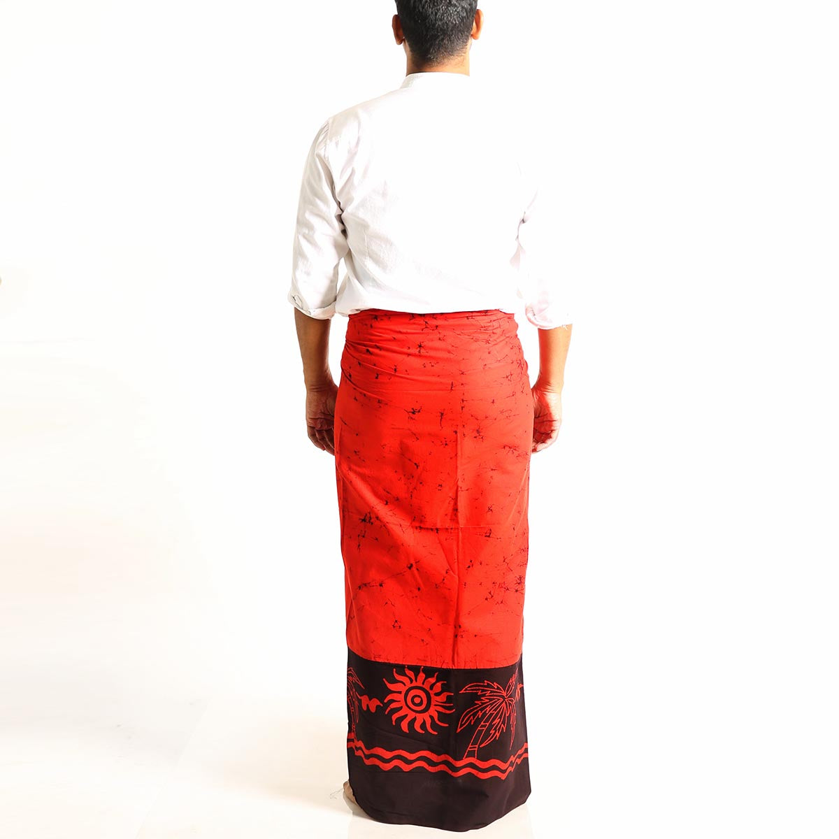 Beach Vibes Red Batik Sarong