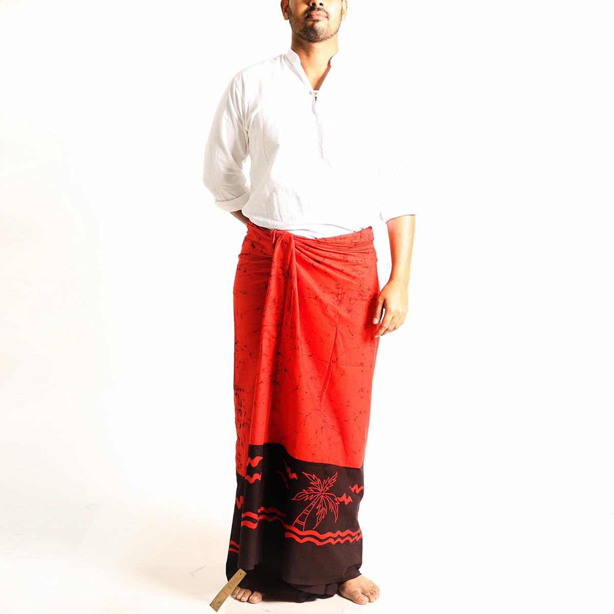 Beach Vibes Red Batik Sarong