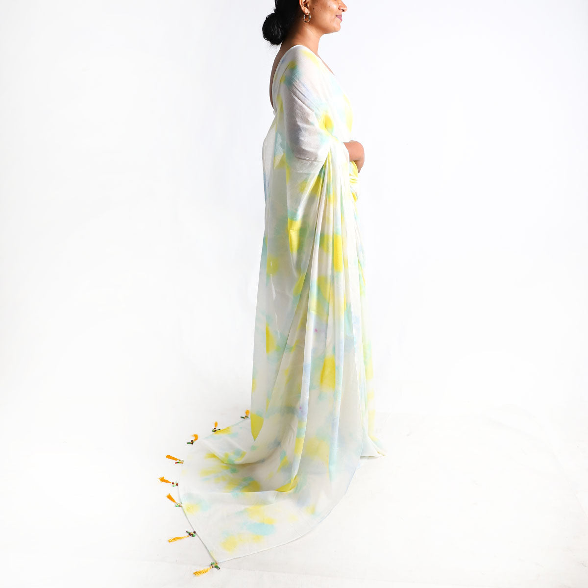 Sunny Meadow Tie-Dye Saree