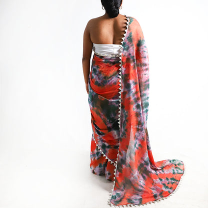 Desert Sun Tie-Dye Saree