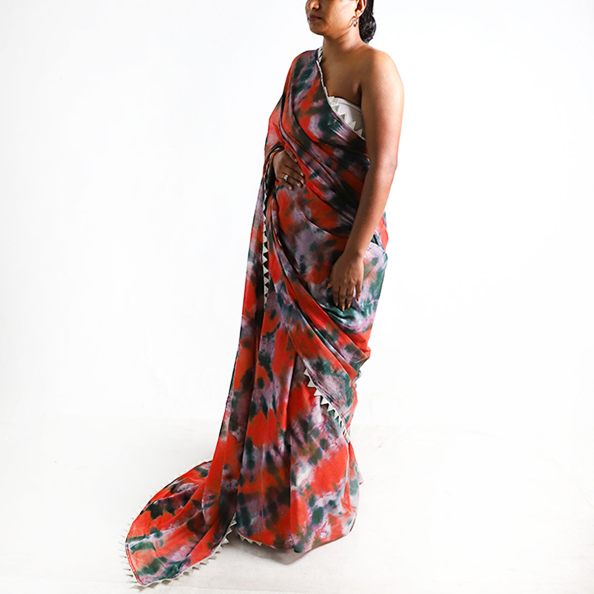 Desert Sun Tie-Dye Saree