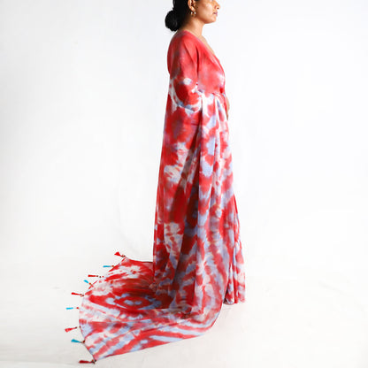 Royal Fusion Tie-Dye Saree
