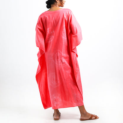 Peachy Tie Dye Kaftan