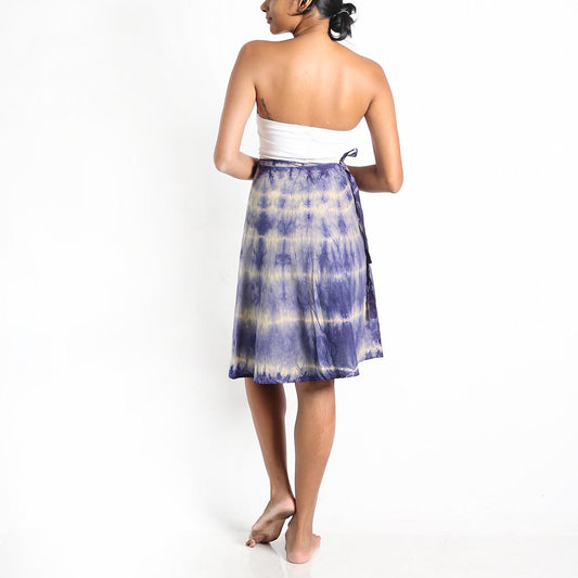 Saphire Tie-Dye Wrap Skirt
