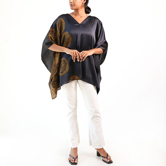 Obsidian Bronze Batik Top