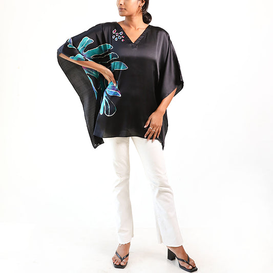 Midnight Tide Batik Top