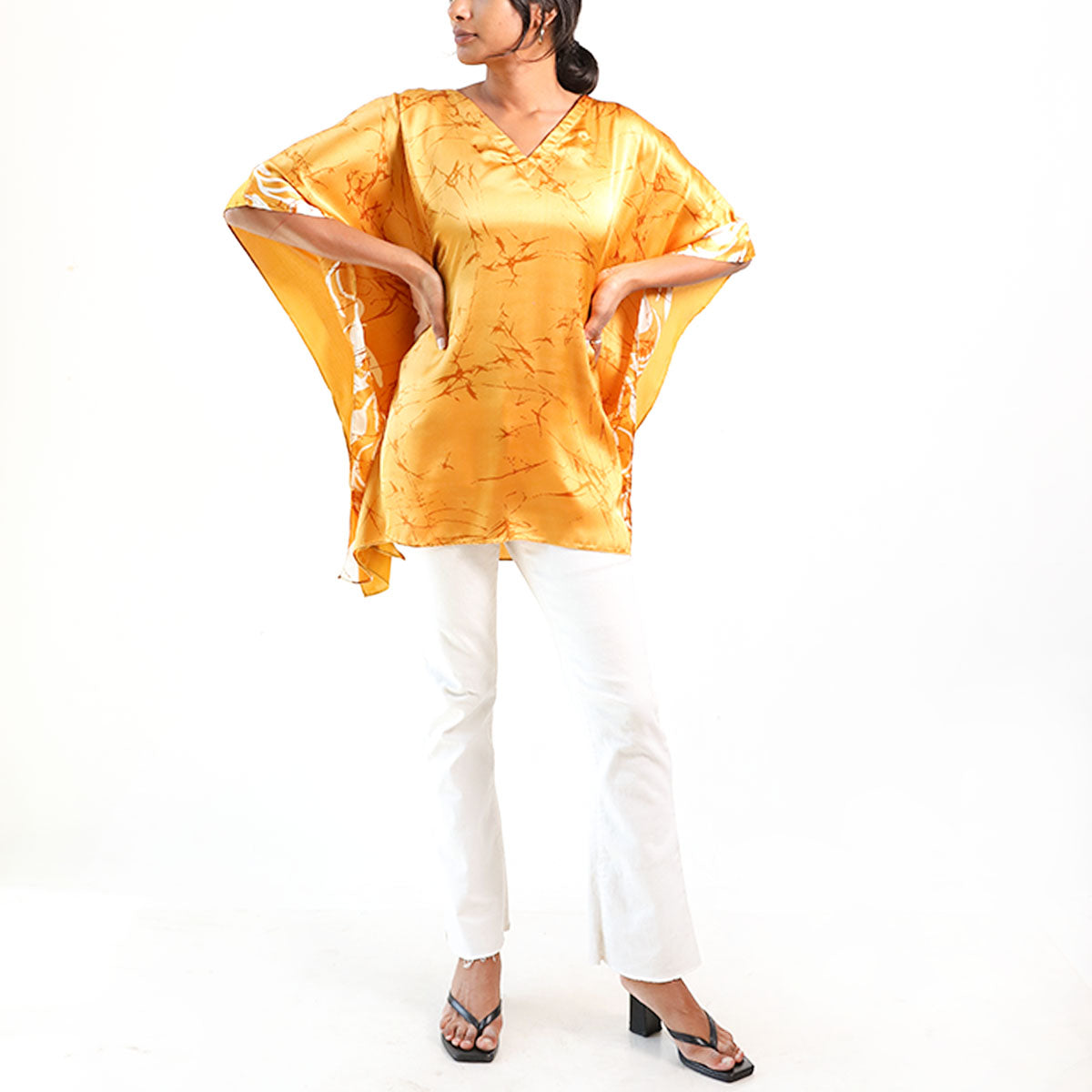 Golden Glow Batik Top