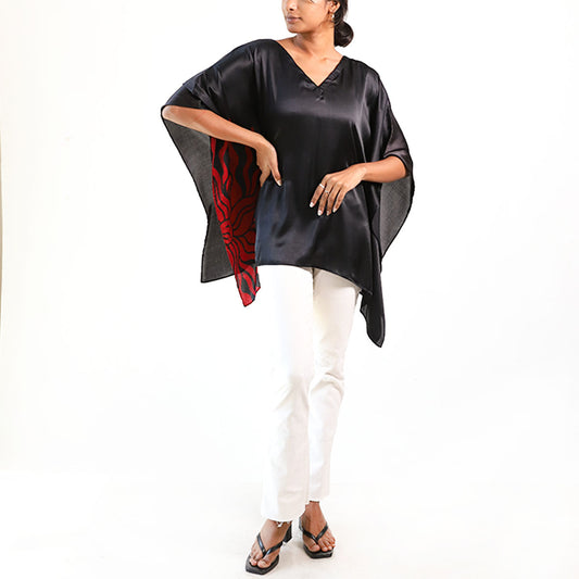 Fiery Eclipse Batik Top