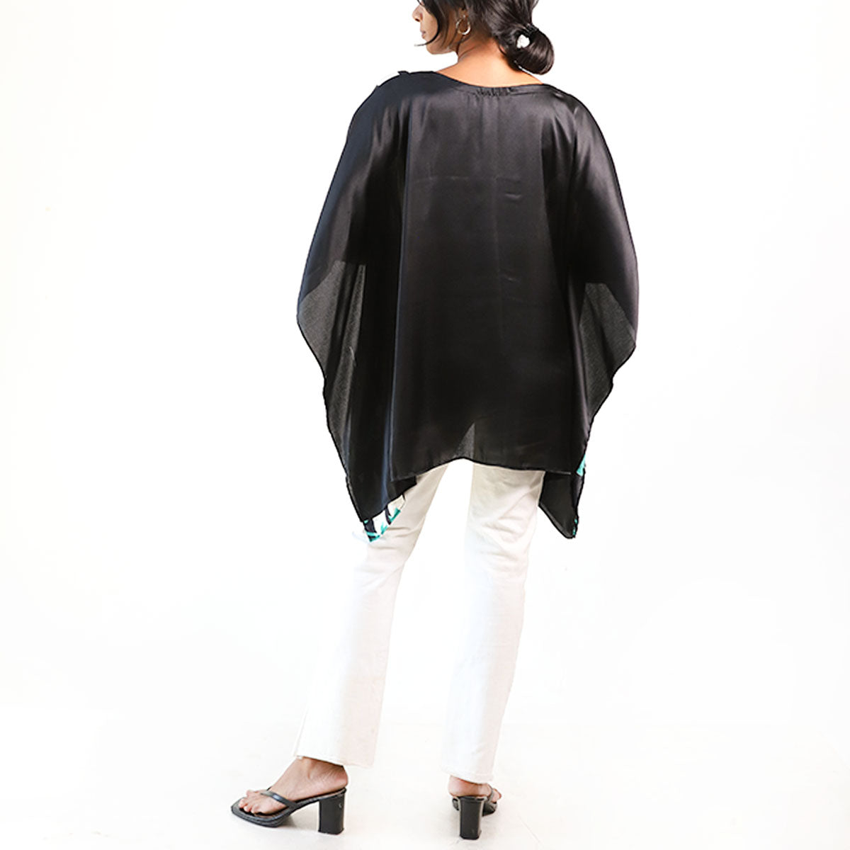 Azure Stripes Batik Top