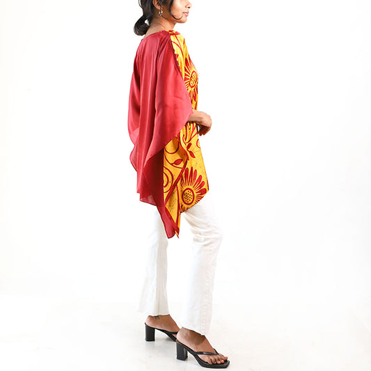 Tropical Sunset Batik Top