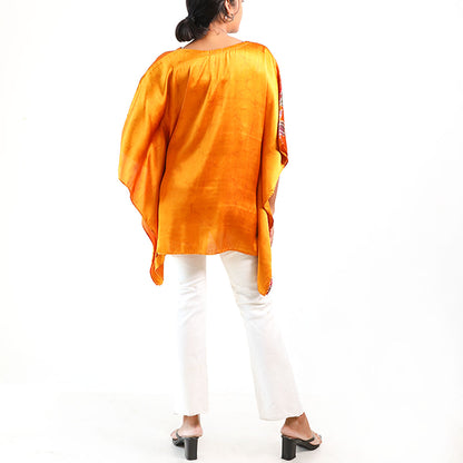 Sunlit Mustard Batik Top