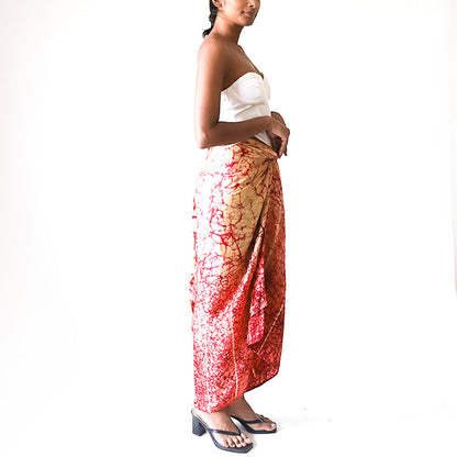 Fire Silk Batik Skirt