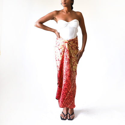 Fire Silk Batik Skirt