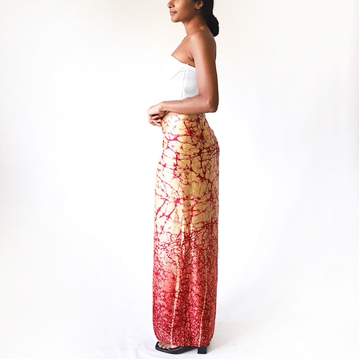 Fire Silk Batik Skirt