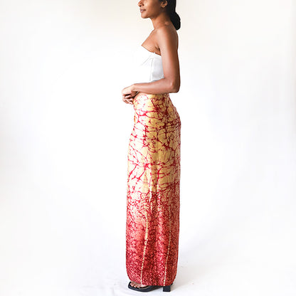 Fire Silk Batik Skirt