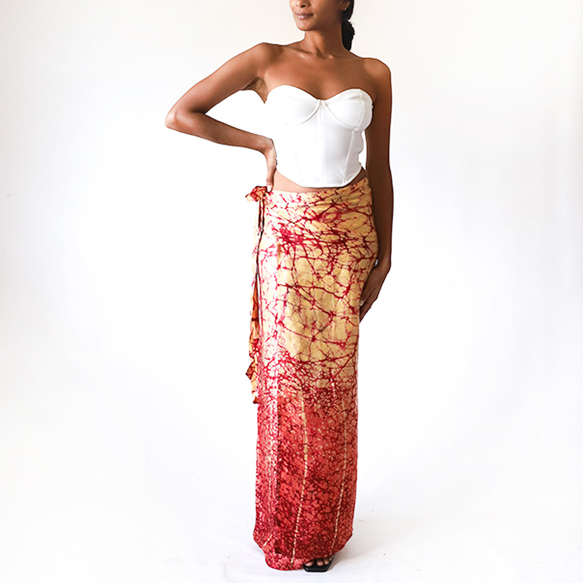 Fire Silk Batik Skirt