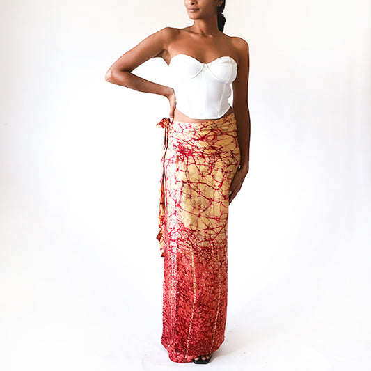 Fire Silk Batik Skirt