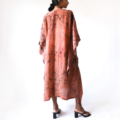 Marigold Bloom Batik Kaftan