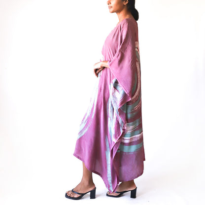 Amethyst Swirl Batik Kaftan