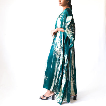 Emerald Line Batik Kaftan