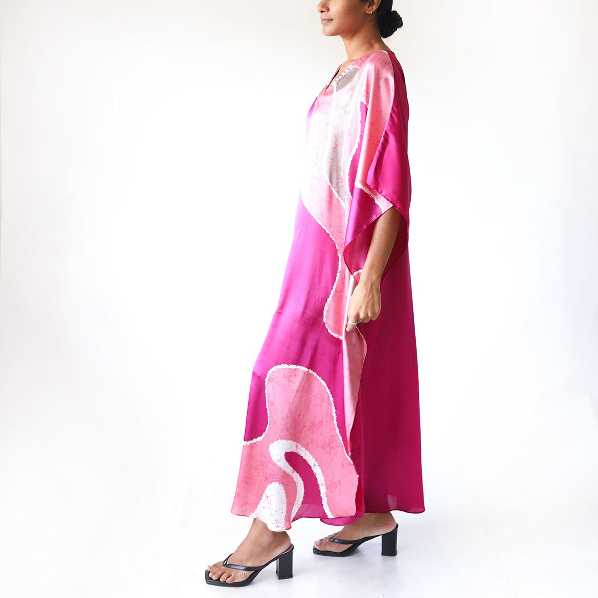 Rosy Glow Batik Kaftan