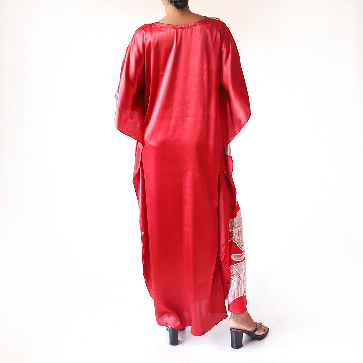 Fuchsia Bloom Batik Kaftan