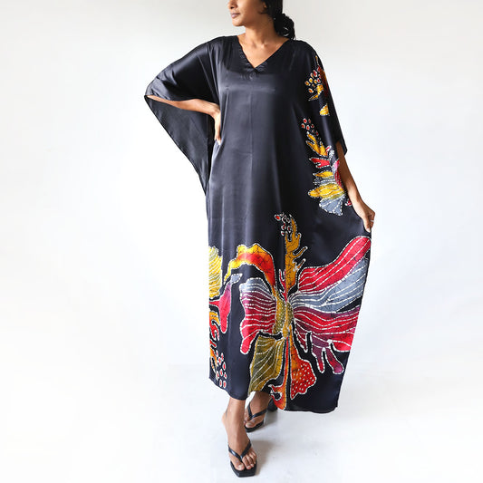 Noir Garden Batik Kaftan