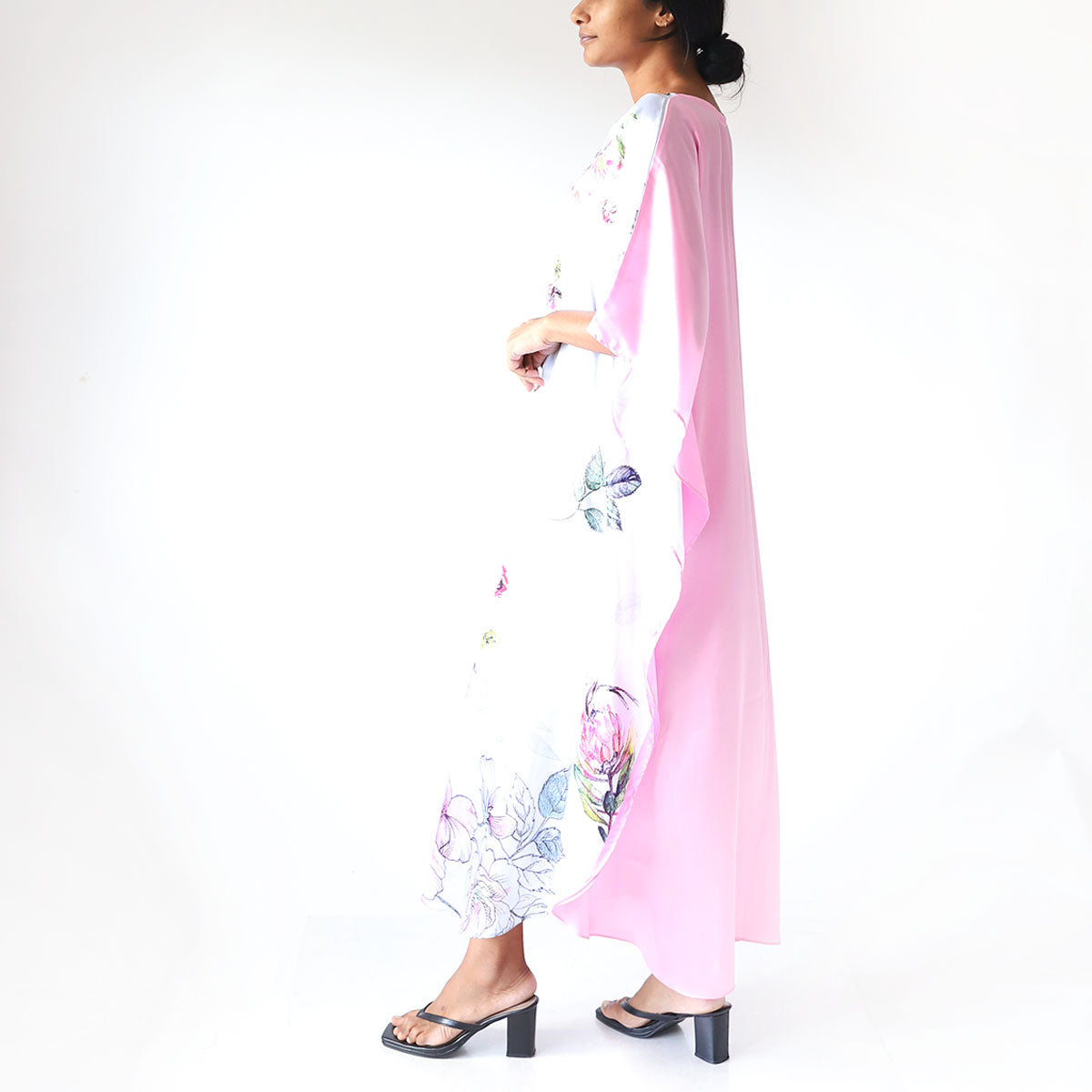 Ivory Petal Batik Kaftan