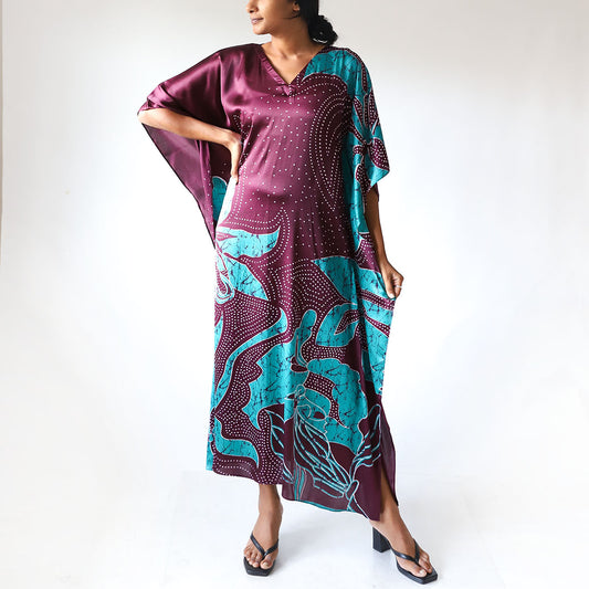 Ember Mist Batik Kaftan
